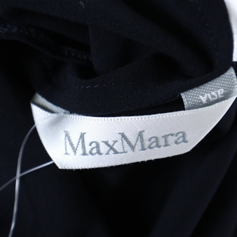 Max Mara(マックスマーラ) ウール ピークドラペル 1B テーラードジャケット ネイビー レディース