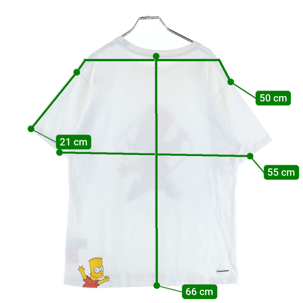 F.C.R.B./F.C.Real Bristol/FCRB(エフシーアールビー/エフシーレアルブリストル) 19SS ×THE SIMPSONS EMBLEM BART TEE ザ シンプソンズ エンブレム バート 半袖Tシャツ FCRB-190133
