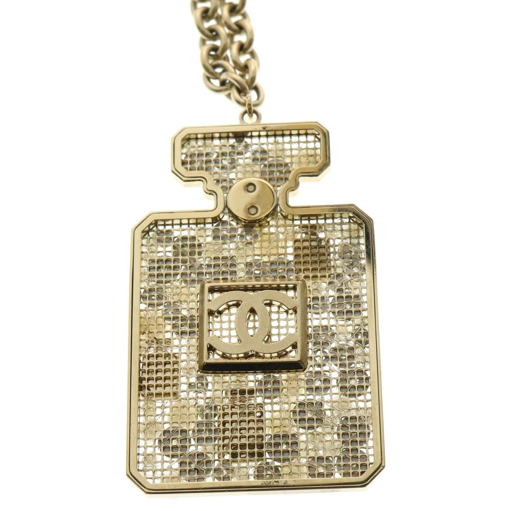 CHANEL(シャネル) 香水モチーフ パール ネックレス ペンダント チェーン ゴールド A20A