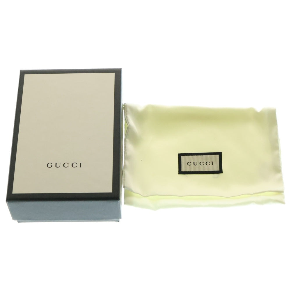 GUCCI(グッチ) グッチシマ キーケース レザー ブラック 〇 レディース