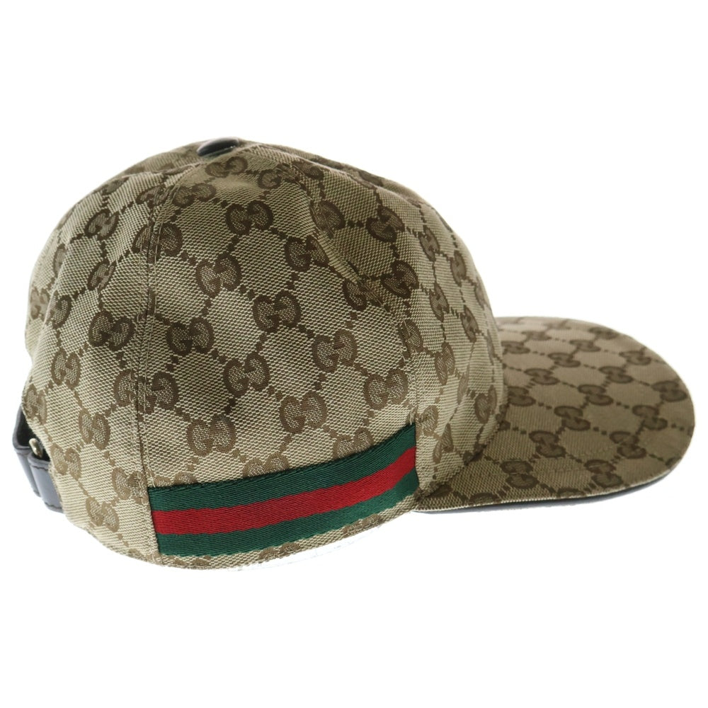 GUCCI(グッチ) GGキャンバス キャップ ブラウン #M 帽子