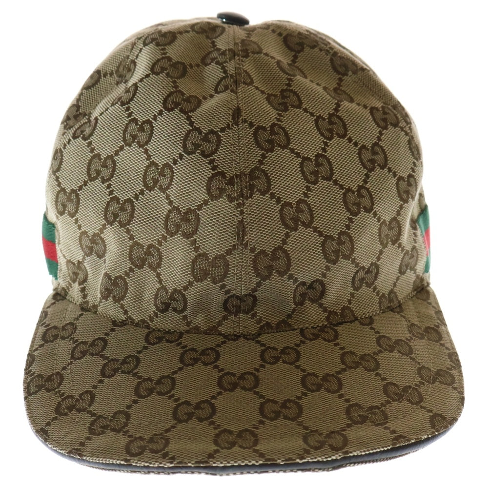 GUCCI(グッチ) GGキャンバス キャップ ブラウン #M 帽子