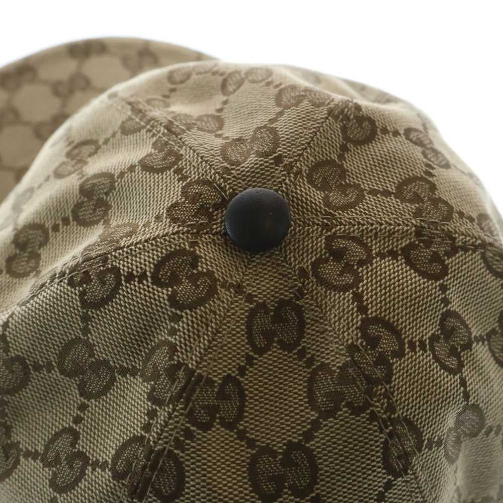 GUCCI(グッチ) GGキャンバス キャップ ブラウン #M 帽子