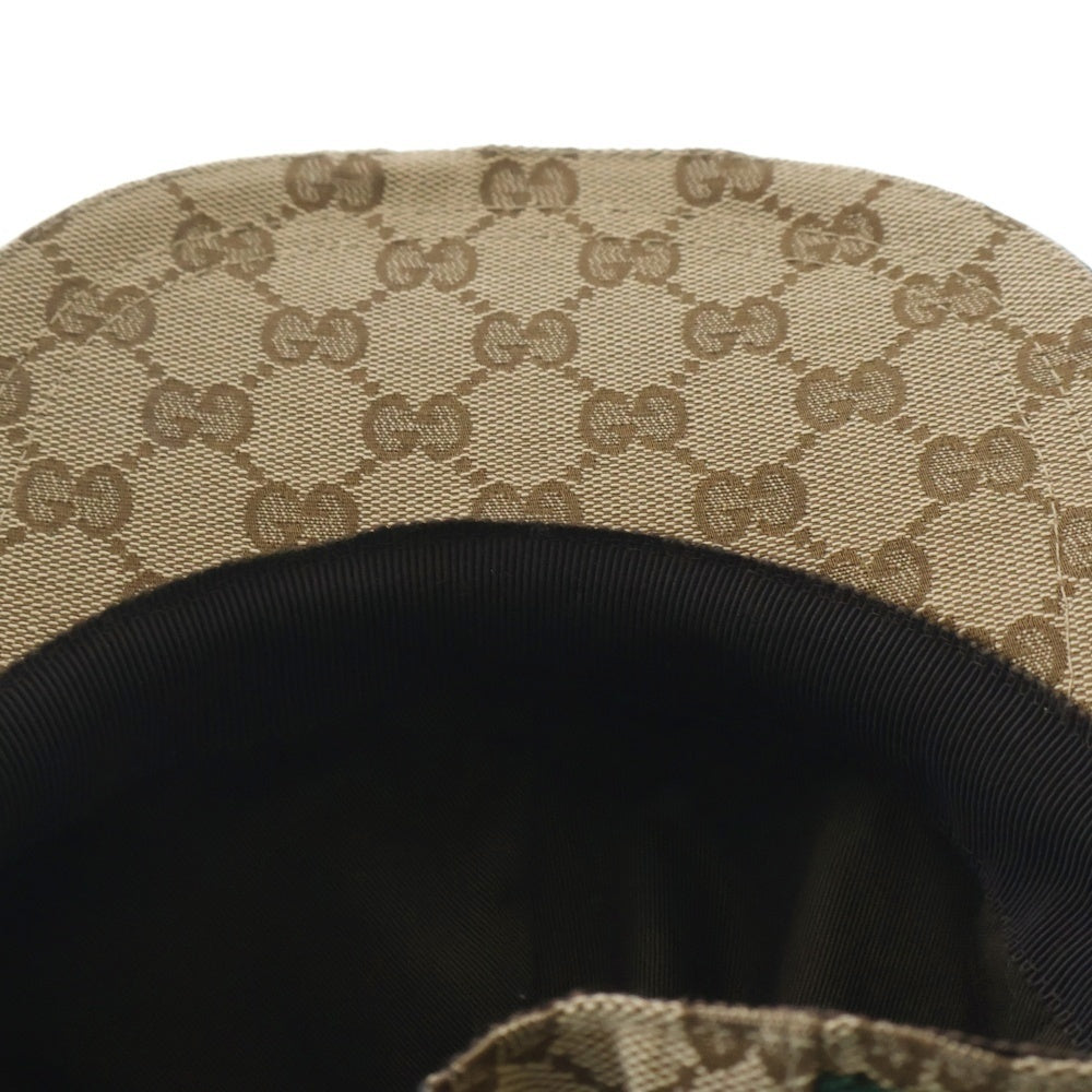 GUCCI(グッチ) GGキャンバス キャップ ブラウン #M 帽子