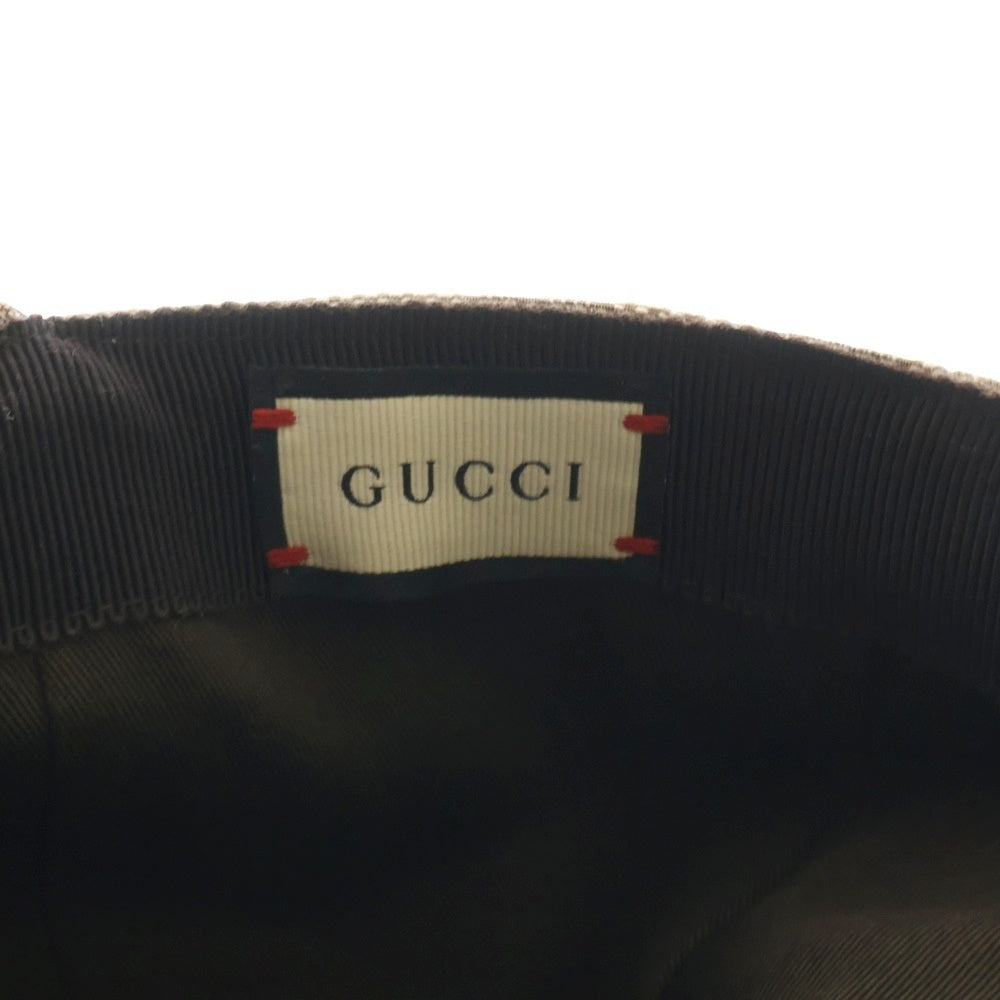 GUCCI(グッチ) GGキャンバス キャップ ブラウン #M 帽子