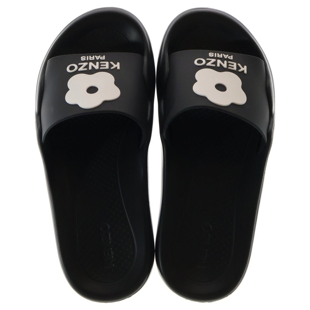 KENZO(ケンゾー) フラワーロゴ ラバー フラットサンダル ベナッシ シューズ ブラック 〇