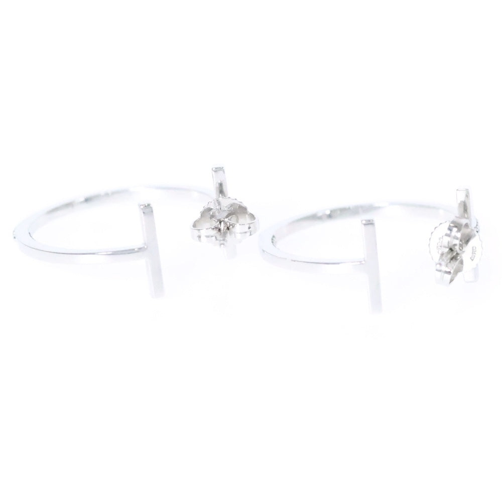 TIFFANY&Co(ティファニー) Tワイヤー ダイヤフープピアス K18 Au750 WG ホワイトゴールド