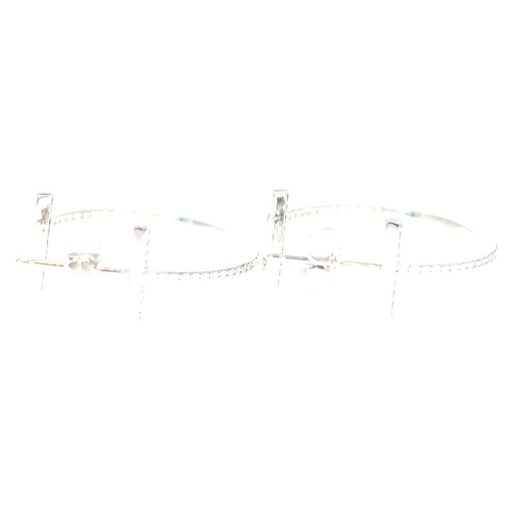 TIFFANY&Co(ティファニー) Tワイヤー ダイヤフープピアス K18 Au750 WG ホワイトゴールド