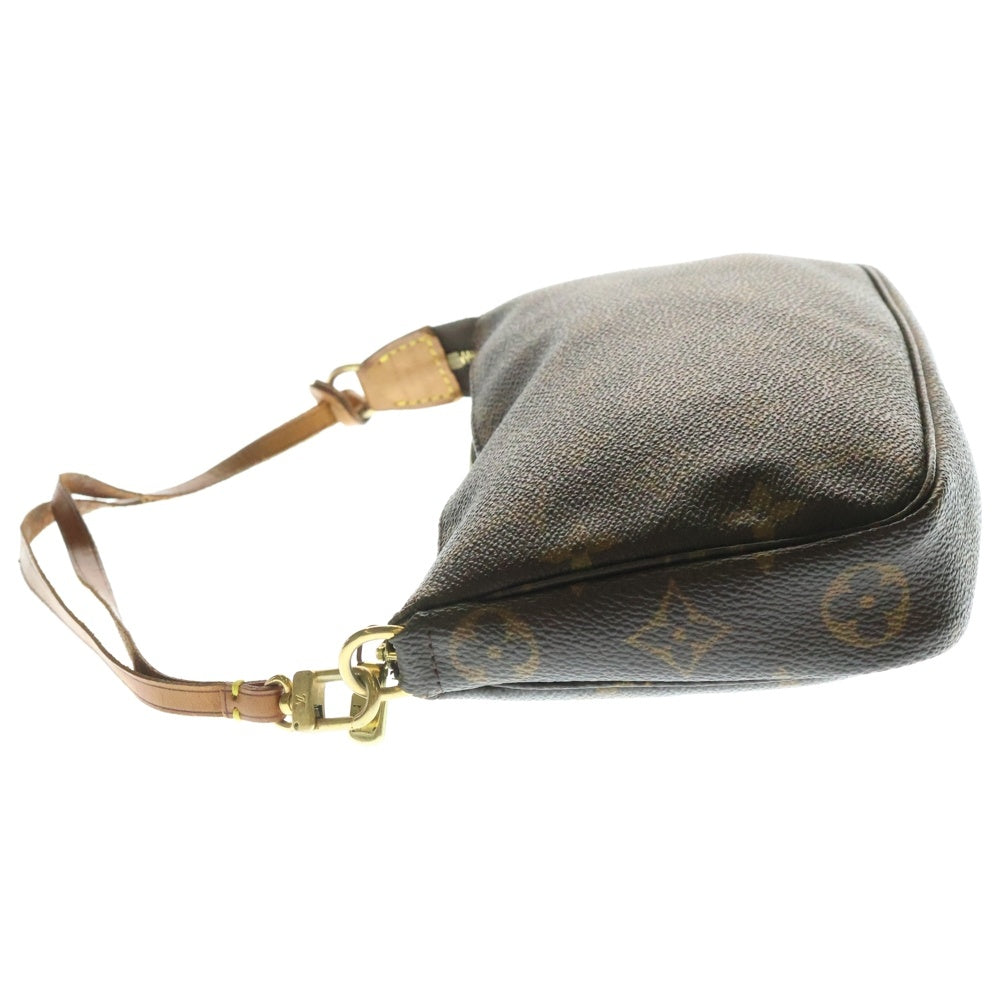 LOUIS VUITTON(ルイヴィトン) モノグラム ポシェットアクセソワール ミニバッグ ハンドバッグ ポーチ ケース ブラウン ゴールド金具 レザー×PVC M51980
