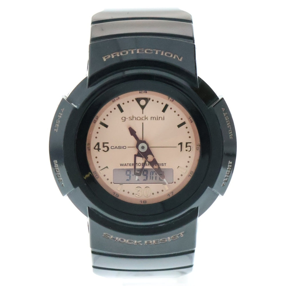CASIO G-SHOCK(カシオ ジーショック) CASIO G-SHOCK MINI カシオ ジーショック ミニ ピンクゴールド文字盤 クォーツウォッチ 腕時計 ブラック 〇