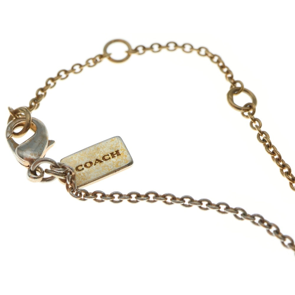 COACH(コーチ) ハート ネックレス チェーン ラインストーン ゴールド レディース