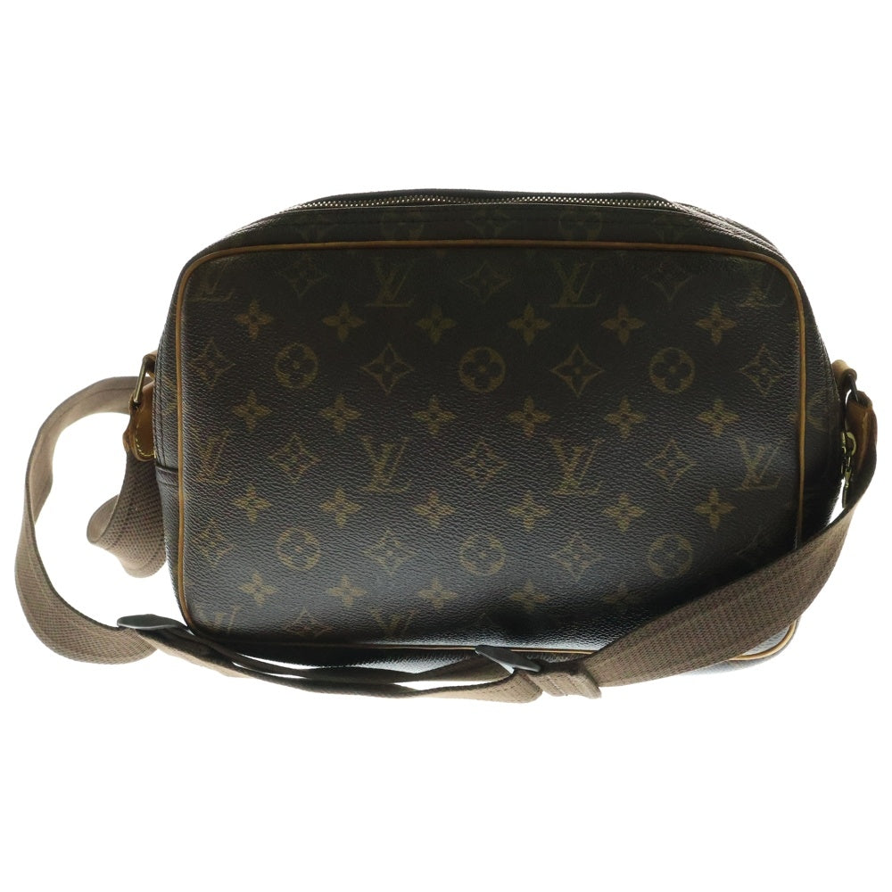 LOUIS VUITTON(ルイヴィトン) リポーターPM モノグラム PVC レザー ショルダーバッグ ゴールド金具 ブラウン M45254
