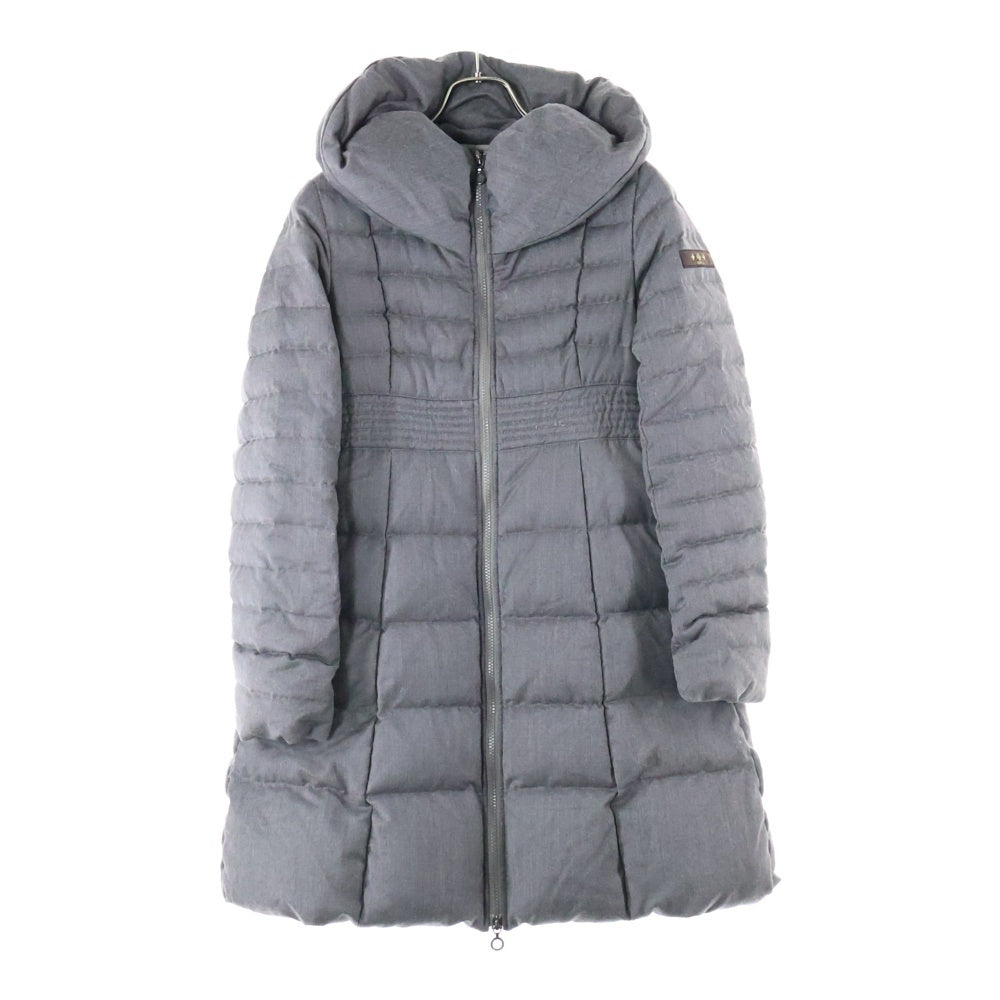 TATRAS(タトラス) 16AW ウール ジップアップ ダウン ロングジャケット コート グレー レディース LTA6FW4216
