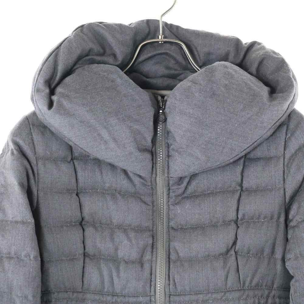 TATRAS(タトラス) 16AW ウール ジップアップ ダウン ロングジャケット コート グレー レディース LTA6FW4216