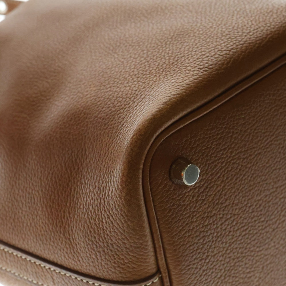 HERMES(エルメス) ピコタンロックPM ゴールド トリヨンクレマンス ハンドバッグ シルバー金具 Z刻印