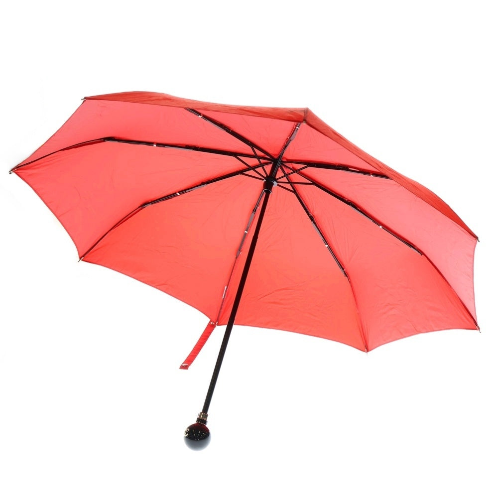 CHANEL(シャネル) ココマーク マトラッセ柄 折りたたみ傘 レッド