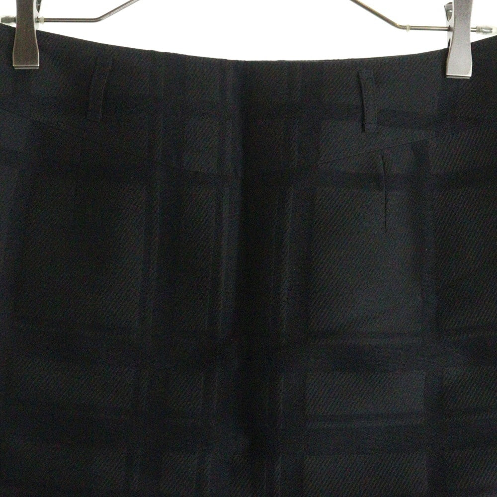 BURBERRY(バーバリー) チェック総柄 ナイロン コットン タイトミニスカート ブラック レディース B2S13-308-09