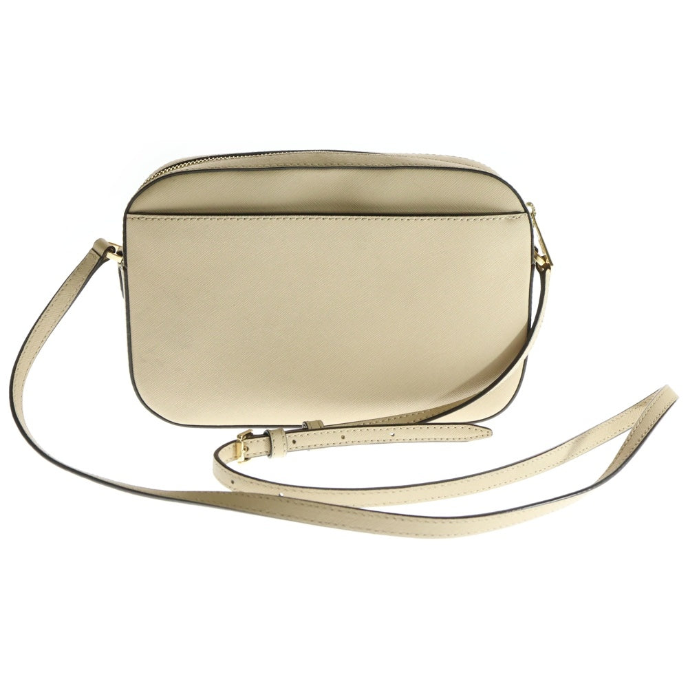 MICHAEL KORS(マイケルコース) ロゴプレート PVC ショルダーバッグ ゴールド金具 ベージュ