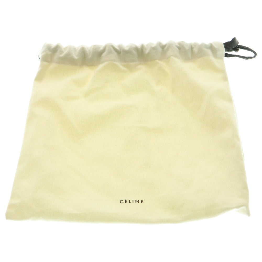 CELINE(セリーヌ) トリオ スモール ショルダーバッグ ミニバッグ ブラック ゴールド金具 レザー