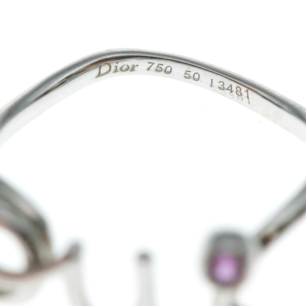 Christian Dior(クリスチャンディオール) Oui ウィ 1Pダイヤ付リング 指輪 K18WG ホワイトゴールド レディース