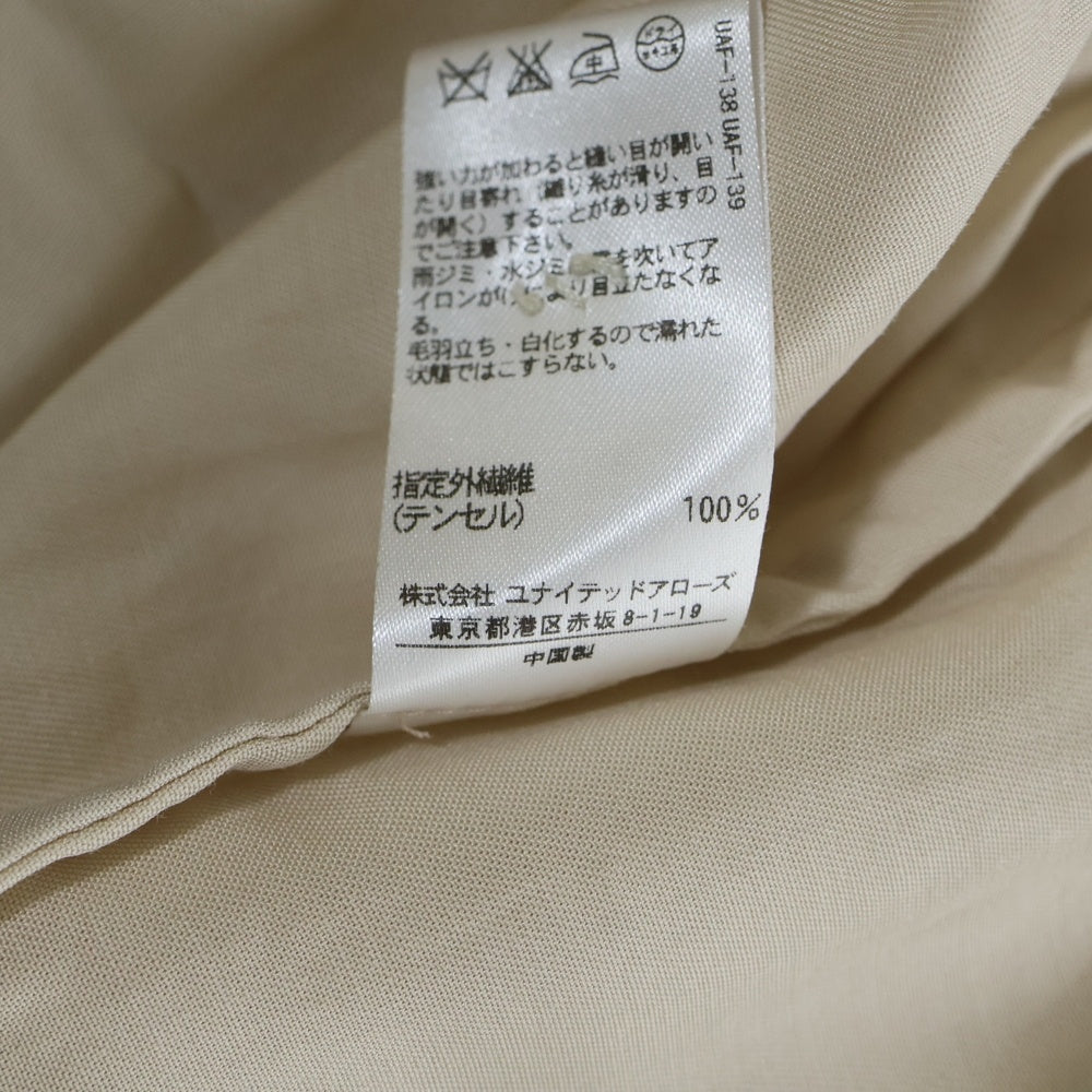 SONOTA(ソノタ) リズムオブライフ ユナイテッドアローズ 半袖シャツワンピース テンセル ベージュ