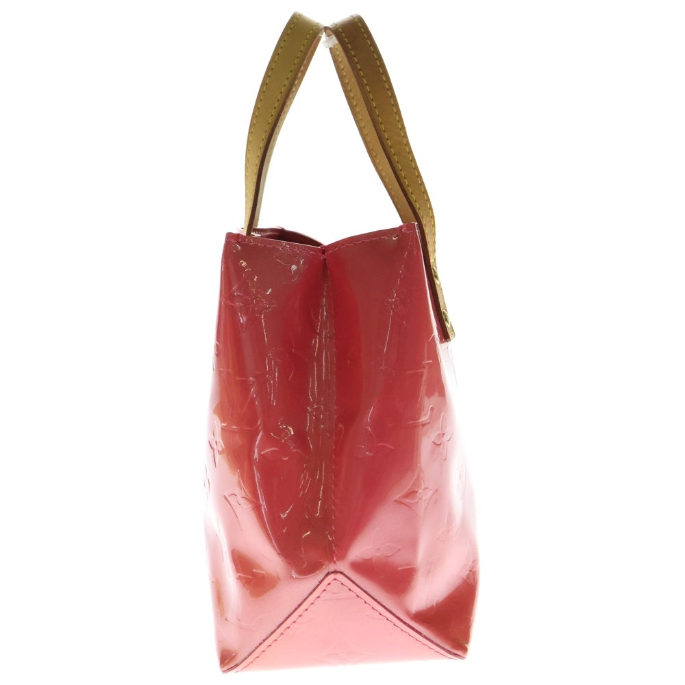 LOUIS VUITTON(ルイヴィトン) モノグラムヴェルニ リードPM フランボワーズ トートバッグ ハンドバッグ パテント×レザー ゴールド金具 ピンク×ブラウン M9132F