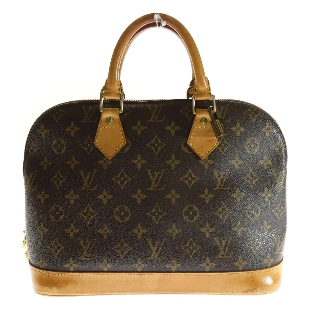 LOUIS VUITTON(ルイヴィトン) モノグラム アルマ ハンドバッグ ブラウン レザー×PVC ゴールド金具 M51130