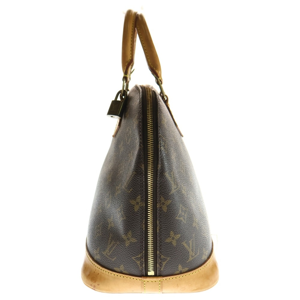 LOUIS VUITTON(ルイヴィトン) モノグラム アルマ ハンドバッグ ブラウン レザー×PVC ゴールド金具 M51130