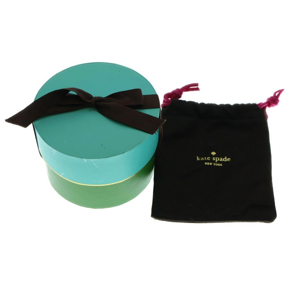 Kate Spade(ケイトスペード) フェイクパール リボンモチーフ ロング ネックレス ゴールド金具 ホワイト レディース