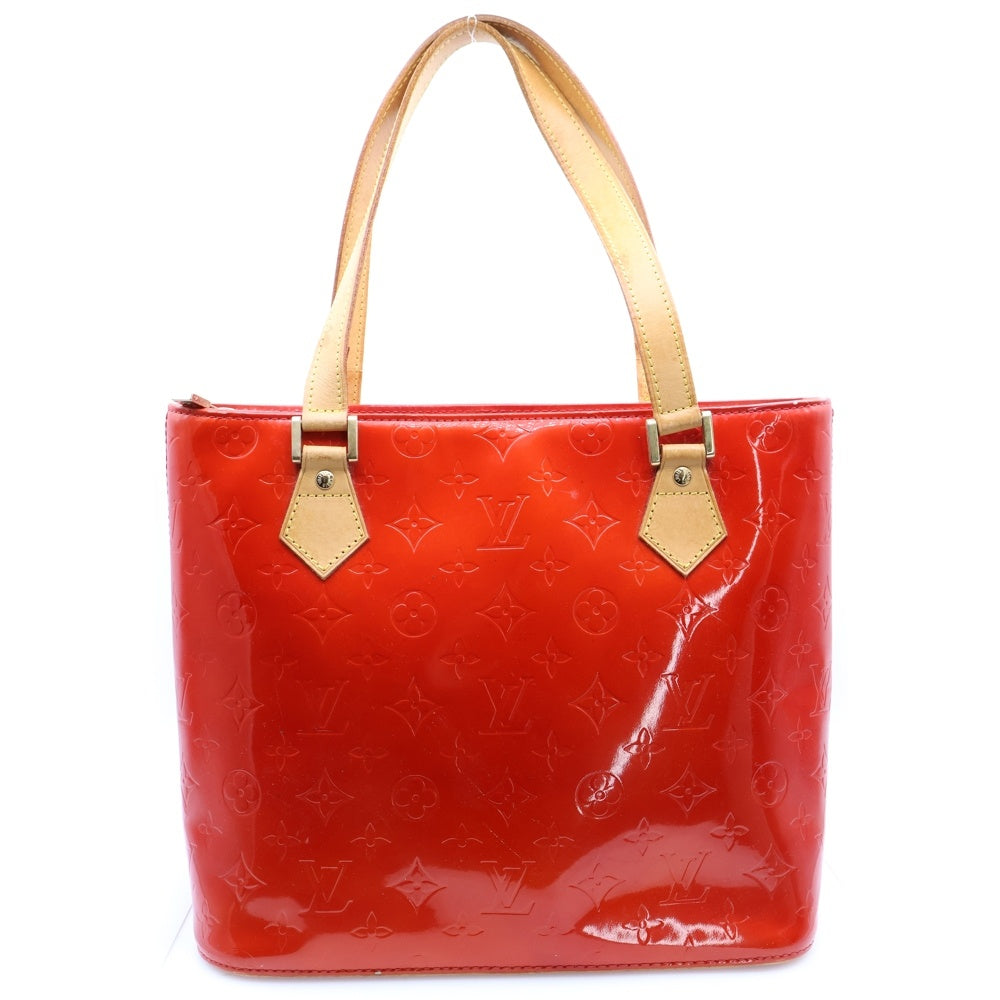 LOUIS VUITTON(ルイヴィトン) ヴェルニ ヒューストン エナメル モノグラム トートバッグ レッド M91092