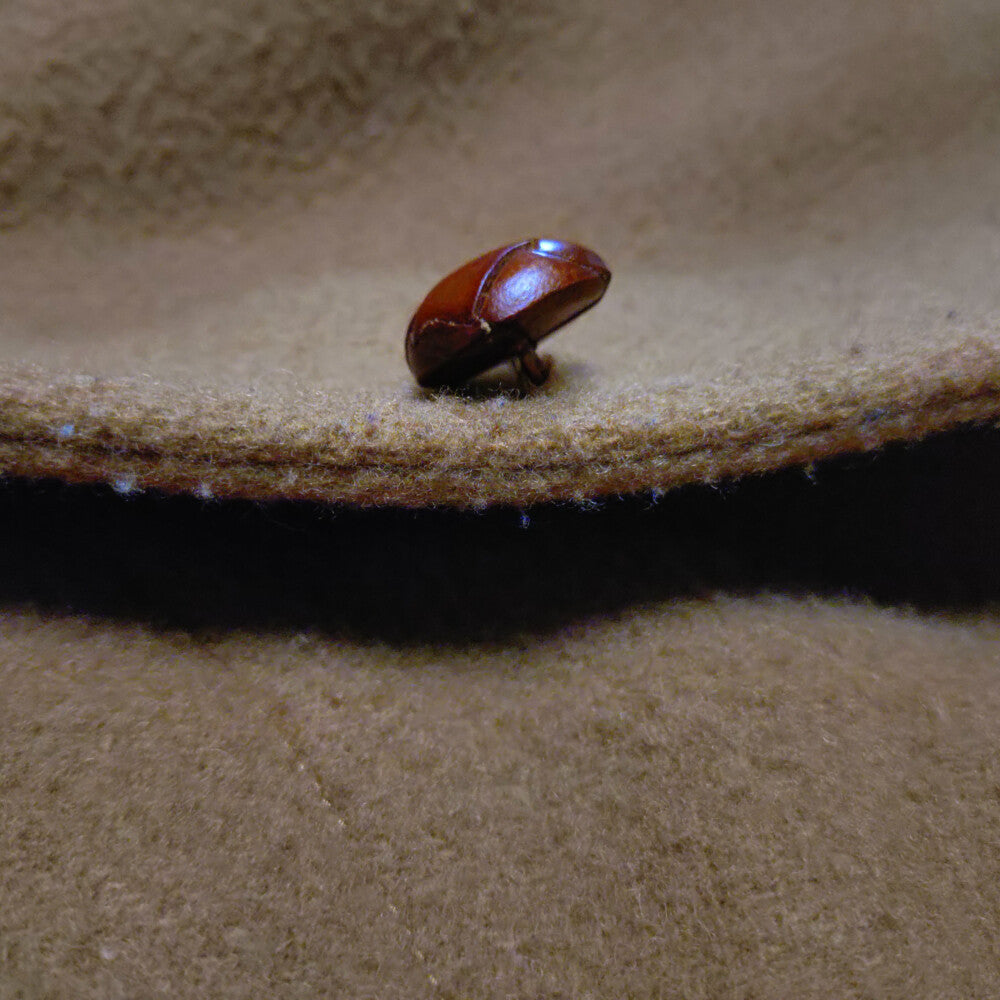 DANTON(ダントン) ロゴワッペン付 フーデッドウールコート キャメル レディース