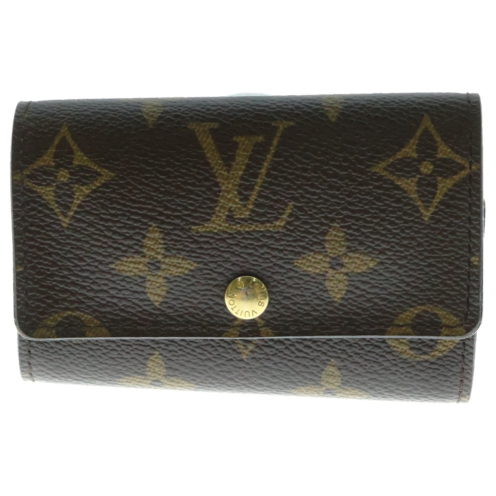 LOUIS VUITTON(ルイヴィトン) モノグラム ミュルティクレ6 キーリング キーホルダー バッグチャーム ブラウン ゴールド金具 PVC M62630