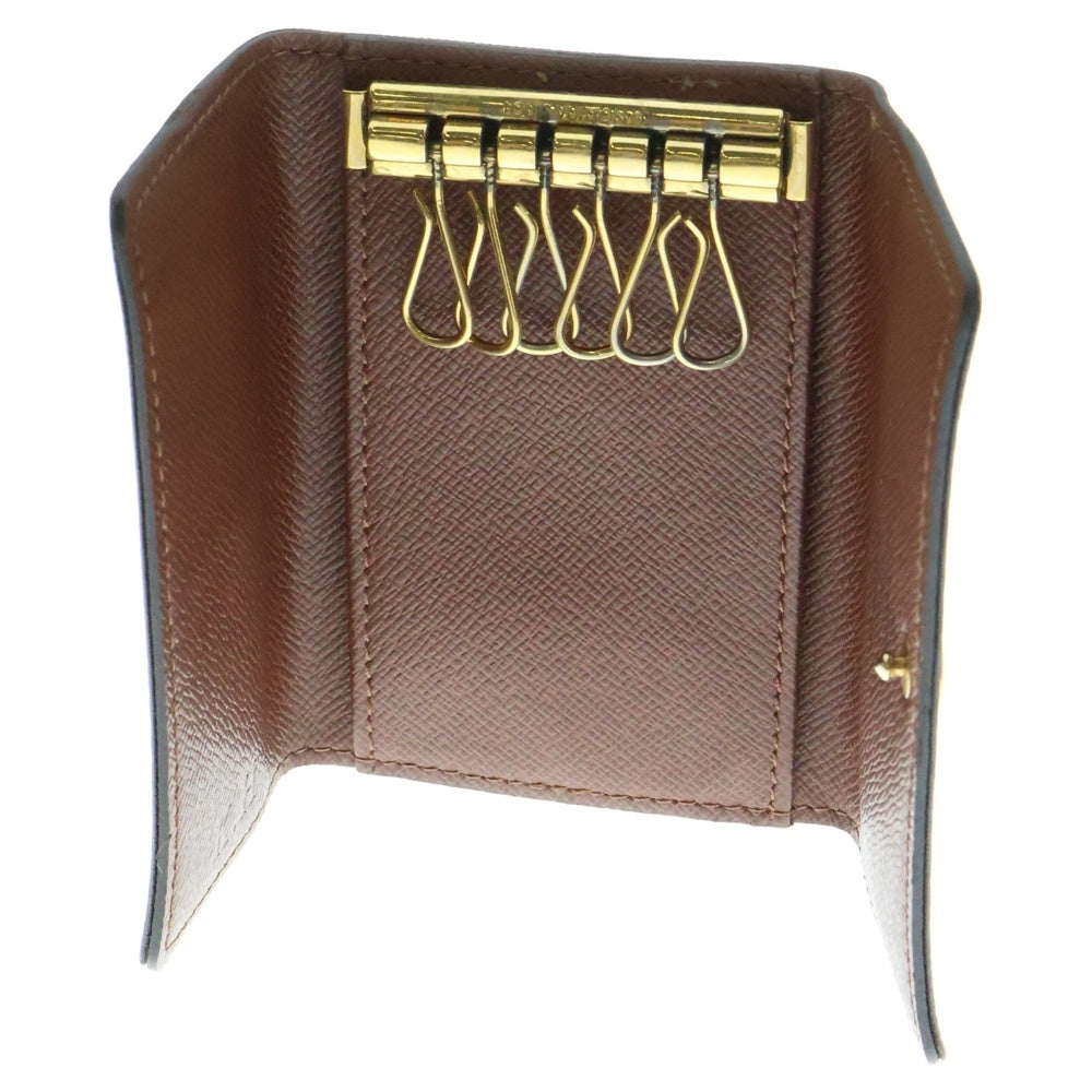 LOUIS VUITTON(ルイヴィトン) モノグラム ミュルティクレ6 キーリング キーホルダー バッグチャーム ブラウン ゴールド金具 PVC M62630