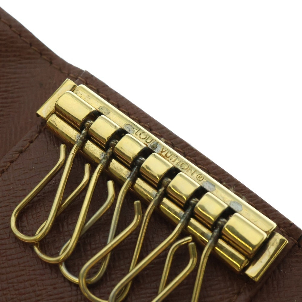 LOUIS VUITTON(ルイヴィトン) モノグラム ミュルティクレ6 キーリング キーホルダー バッグチャーム ブラウン ゴールド金具 PVC M62630