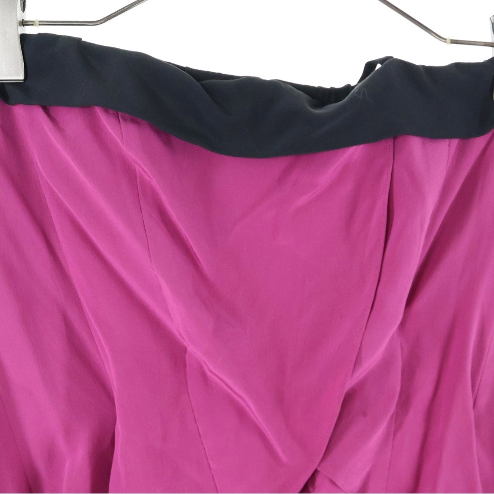 DIAGRAM(ダイアグラム) フリル ティアードデザイン キャミソール ドレス ワンピース パープル/ブラック レディース