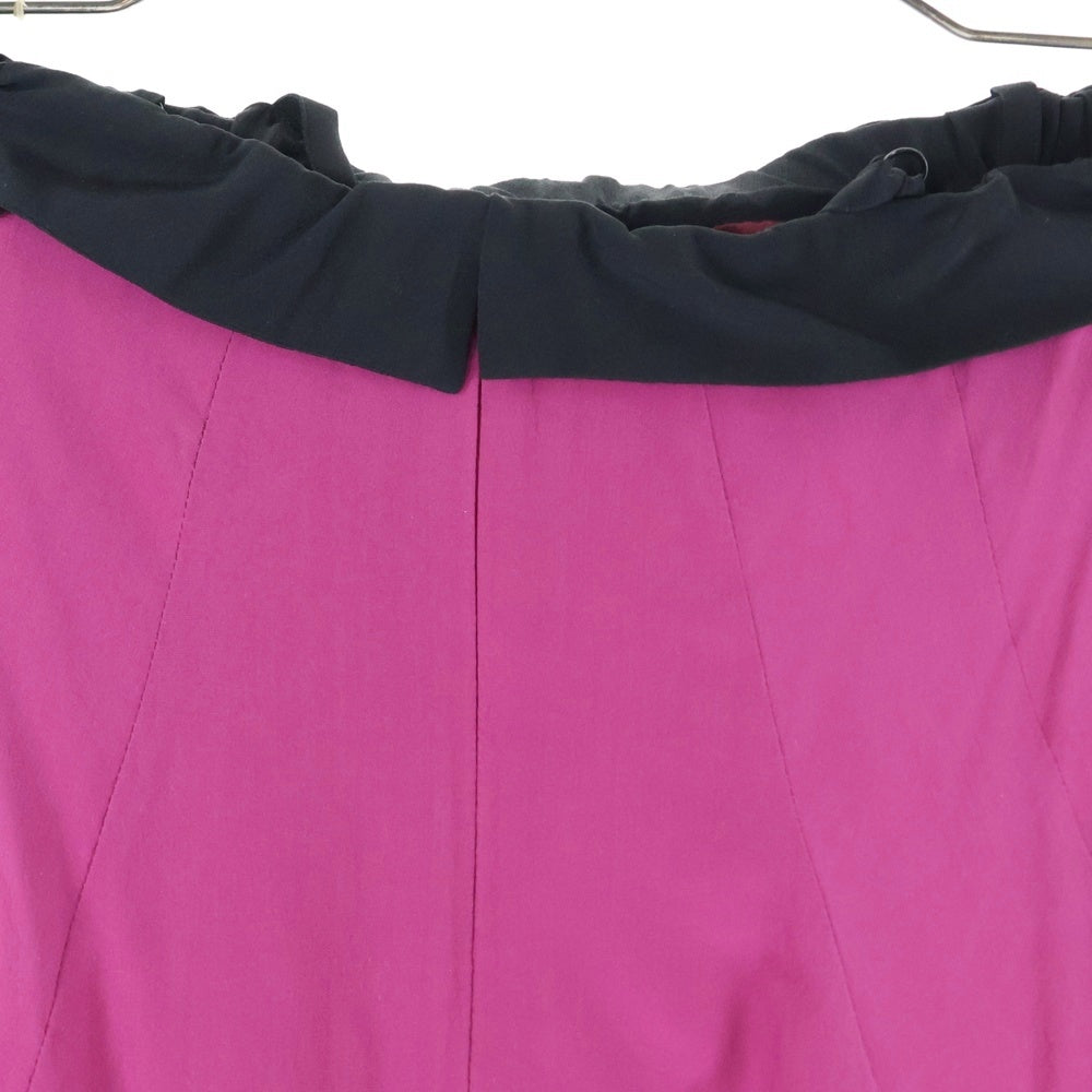 DIAGRAM(ダイアグラム) フリル ティアードデザイン キャミソール ドレス ワンピース パープル/ブラック レディース