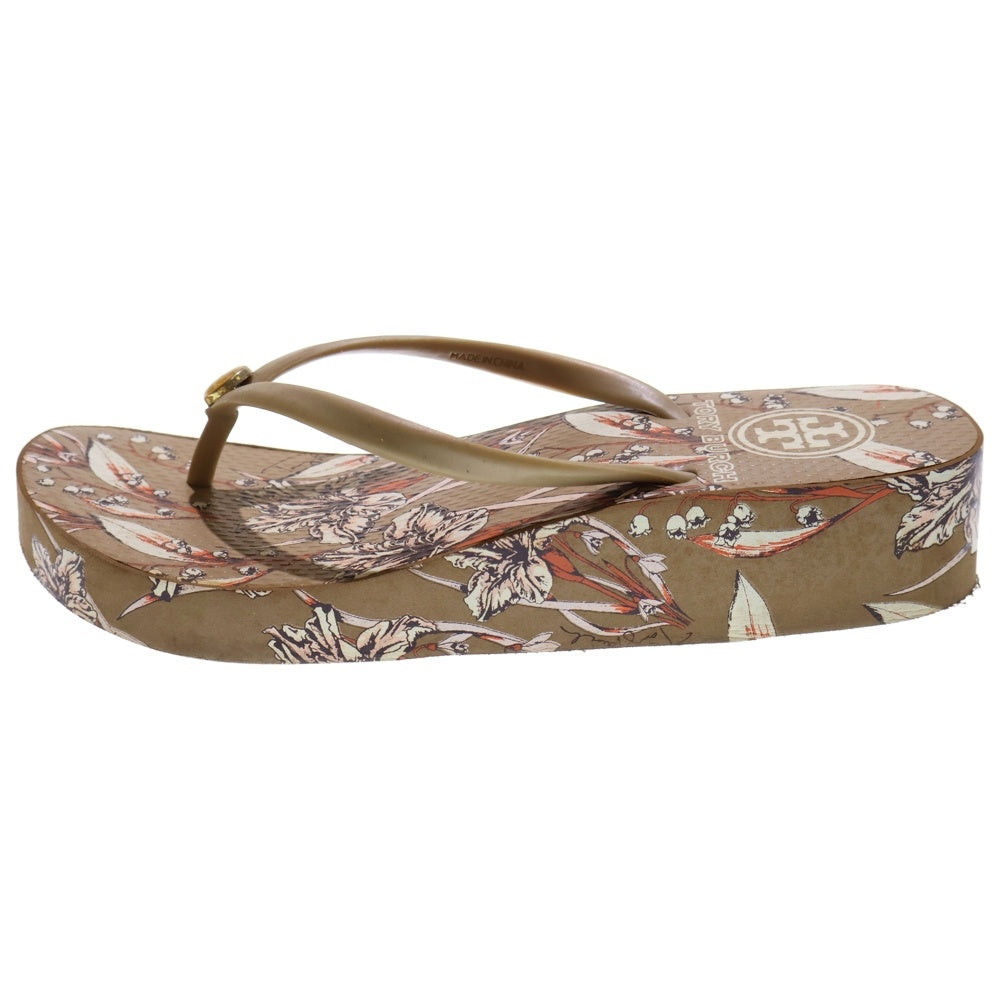TORY BURCH(トリー バーチ) フラワープリント 総柄サンダル レディース ベージュ