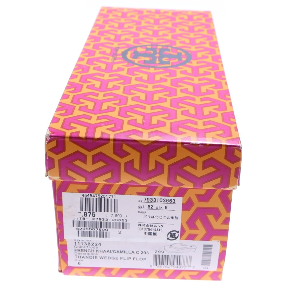 TORY BURCH(トリー バーチ) フラワープリント 総柄サンダル レディース ベージュ