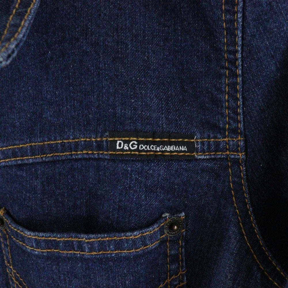 DOLCE & GABBANA(ドルチェアンドガッバーナ) ジップアップ デニムトラッカージャケット インディゴ