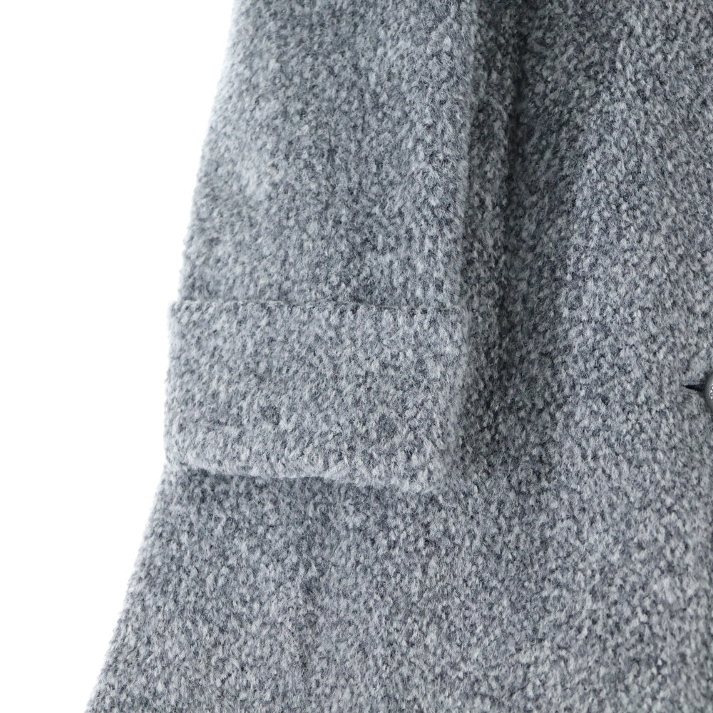 GUY LAROCHE(ギ ラロッシュ) アルパカ ウール デタッチャブルファー ロング コート グレー レディース