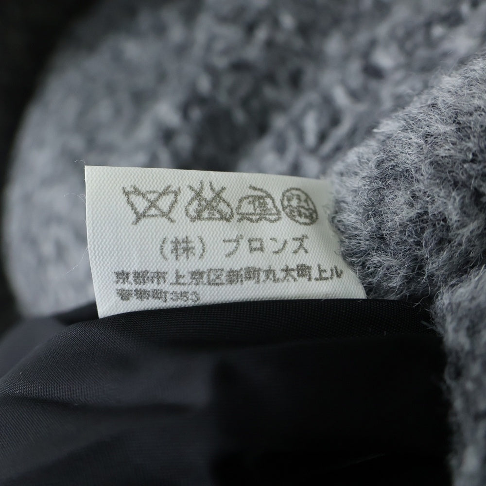 GUY LAROCHE(ギ ラロッシュ) アルパカ ウール デタッチャブルファー ロング コート グレー レディース