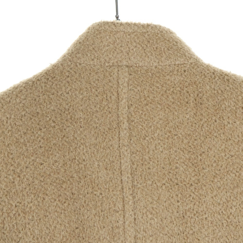 Roberta di camerino(ロベルタ ディ カメリーノ) 総柄裏地付ロゴボタンファーコート レディース キャメル レディース