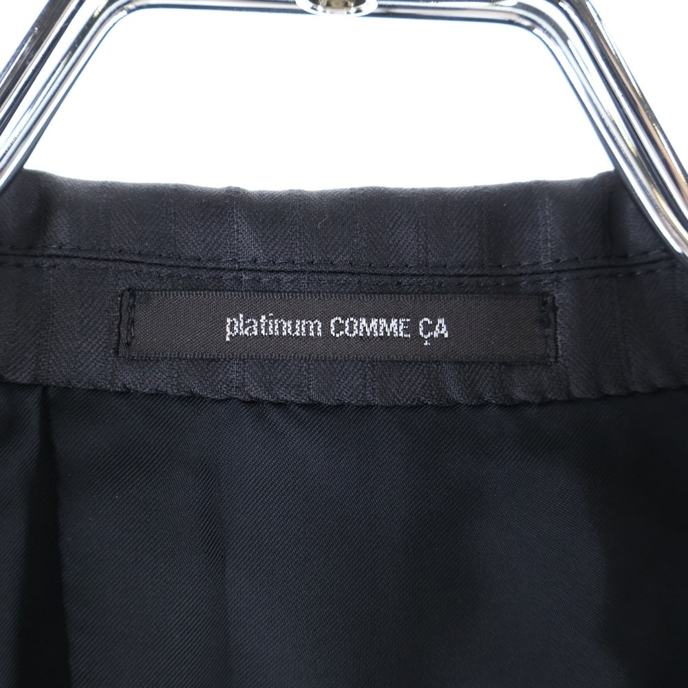 platinum comme ca(プラチナムコムサ) スーツ ストライプ ジャケット パンツ ブラック
