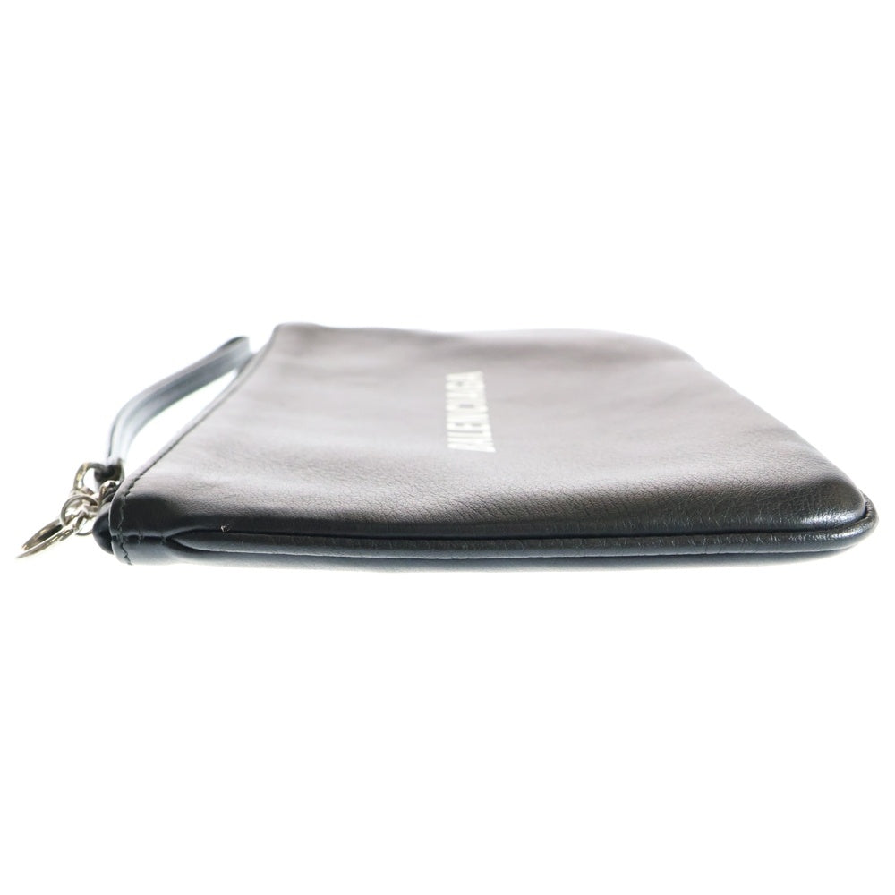 BALENCIAGA(バレンシアガ) EVERYDAY エブリデイ レザー ロゴプリントポーチ ブラック 492465