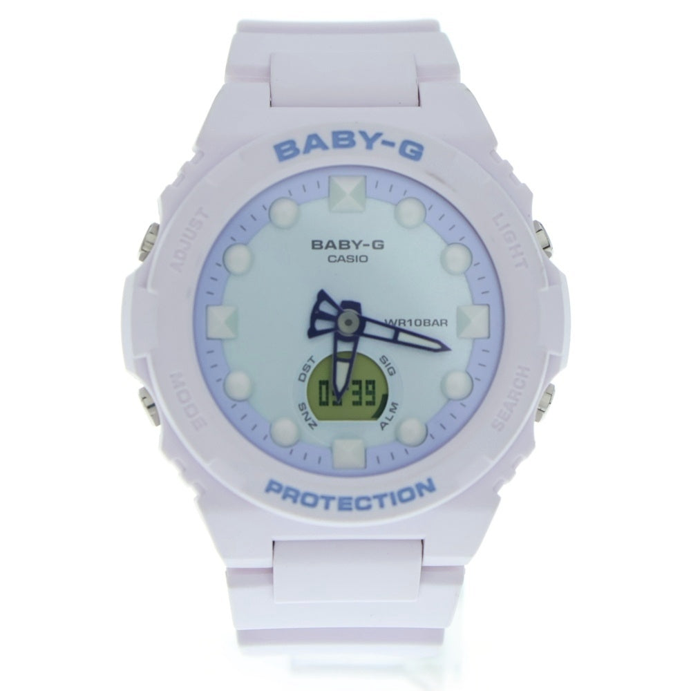 CASIO G-SHOCK(カシオ ジーショック) BABY-G ライトブルー文字盤 ラバー クォーツウォッチ 腕時計 ピンク レディース BGA-320FH