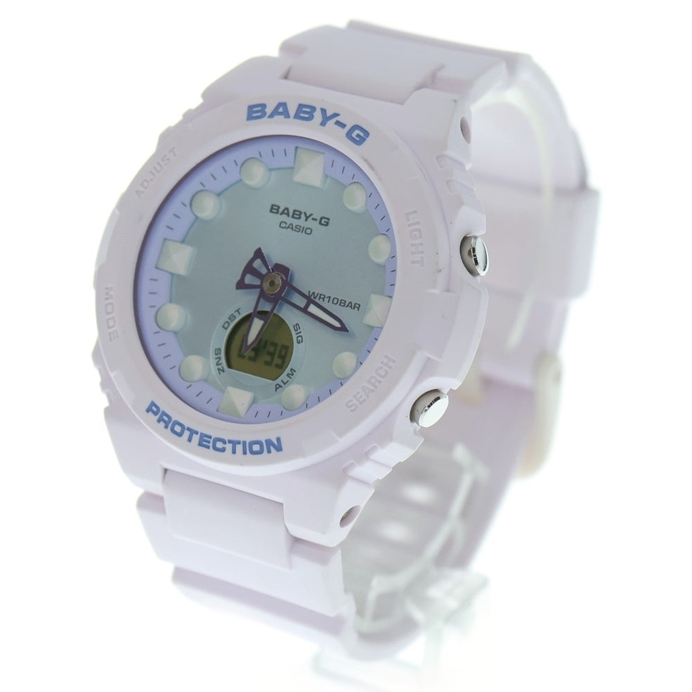 CASIO G-SHOCK(カシオ ジーショック) BABY-G ライトブルー文字盤 ラバー クォーツウォッチ 腕時計 ピンク レディース BGA-320FH