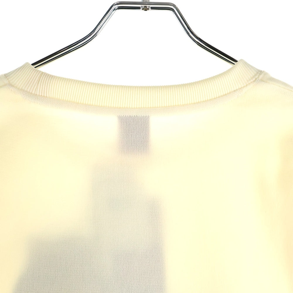 CONVERSE(コンバース) スニーカーロゴ刺繍 長袖トレーナー スウェット イエロー