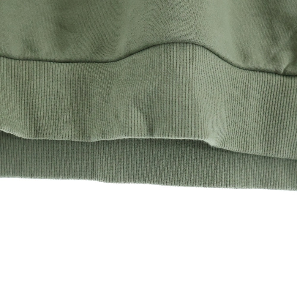 THE NORTH FACE(ザノースフェイス) ロゴ刺繍 パッチ付長袖トレーナー スウェット カーキ