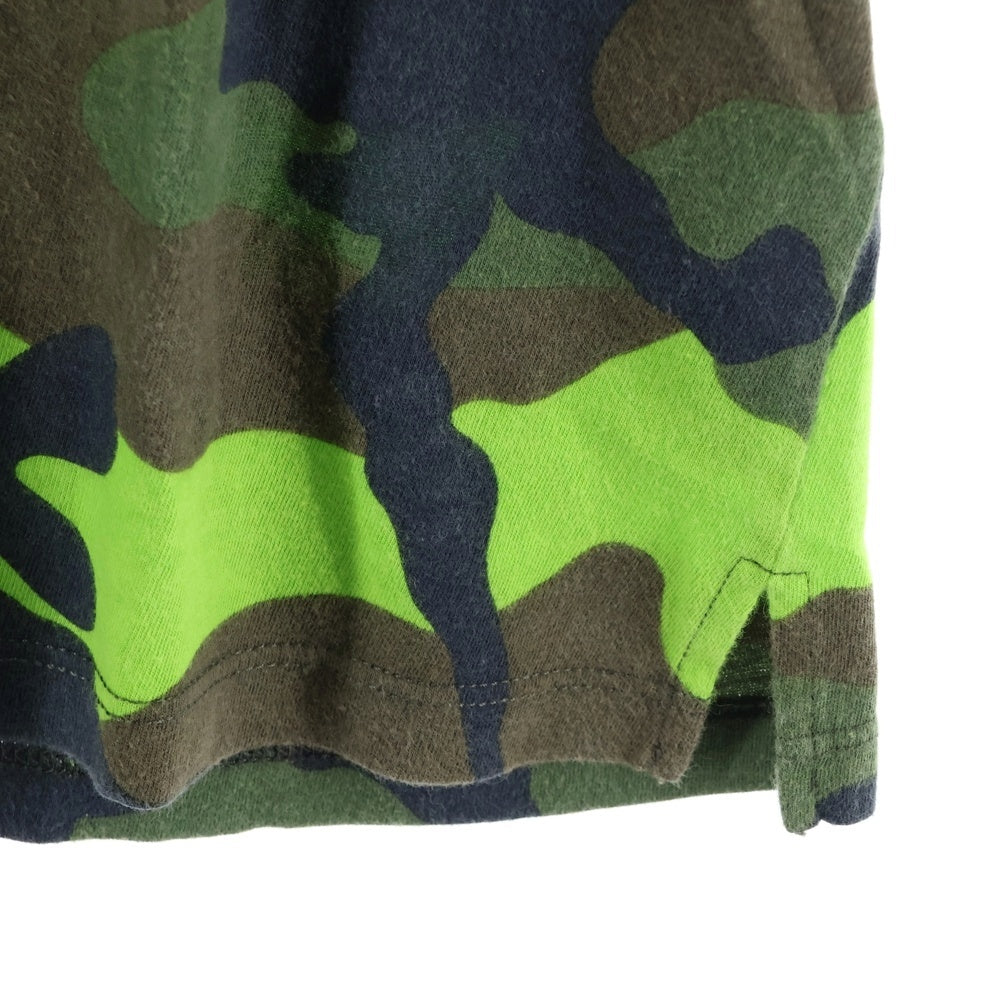 VALENTINO(ヴァレンティノ) カモフラ柄 コットン半袖Tシャツ カットソー グリーン