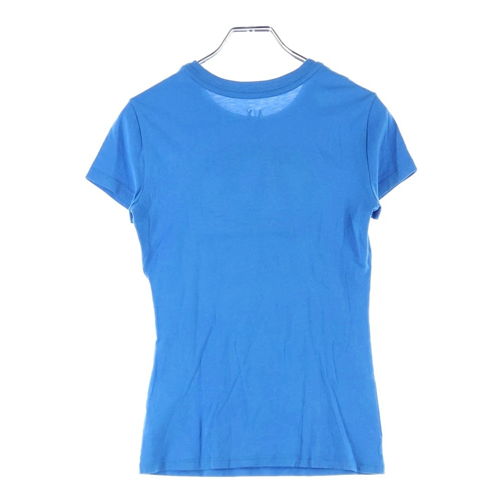 AXF クルーネックTシャツ ブルー Mサイズ Armani Exchange(アルマーニ エクスチェンジ) ロゴプリントクルー